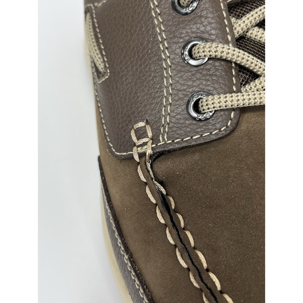 Men's Florsheim Lakeside Oxford Moc Toe 13157-200 Brown Nubuck Leather Sz 9‎ - Picture 3 of 9